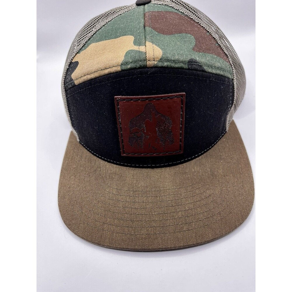 Richardson Squatch Bigfoot Leatherette Patch Trucker Hat - Sasquatch Hat